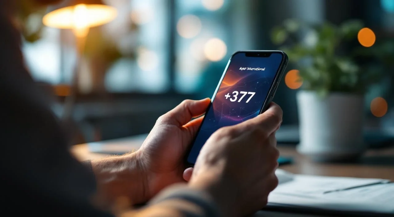 Utilisation d'un téléphone pour appeler l'international avec indicatif 377